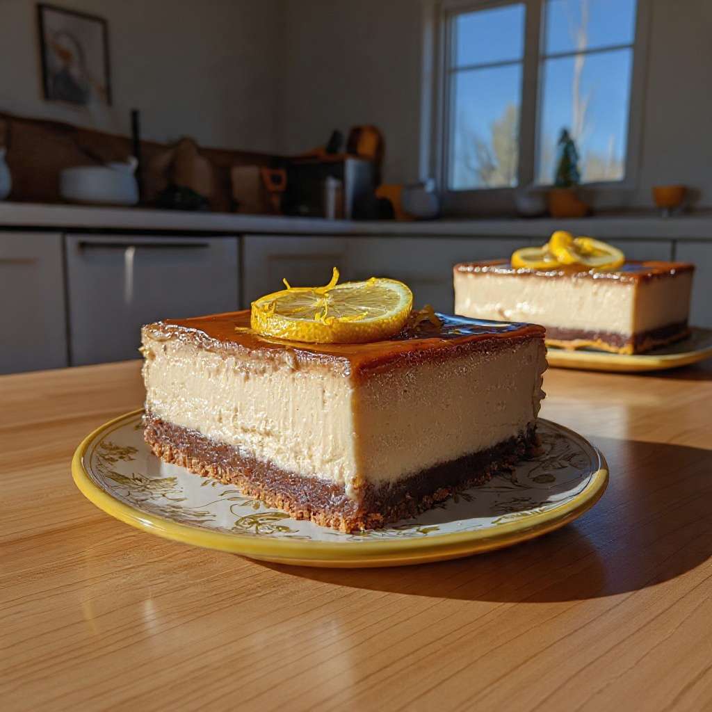 cheesecake citron sans sucre crémeux dessert léger