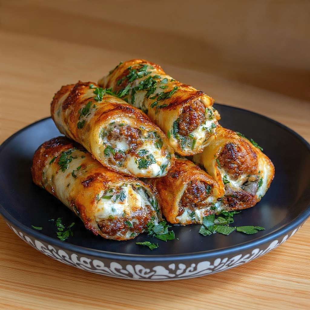 cigares salés boeuf fromage croustillants brick