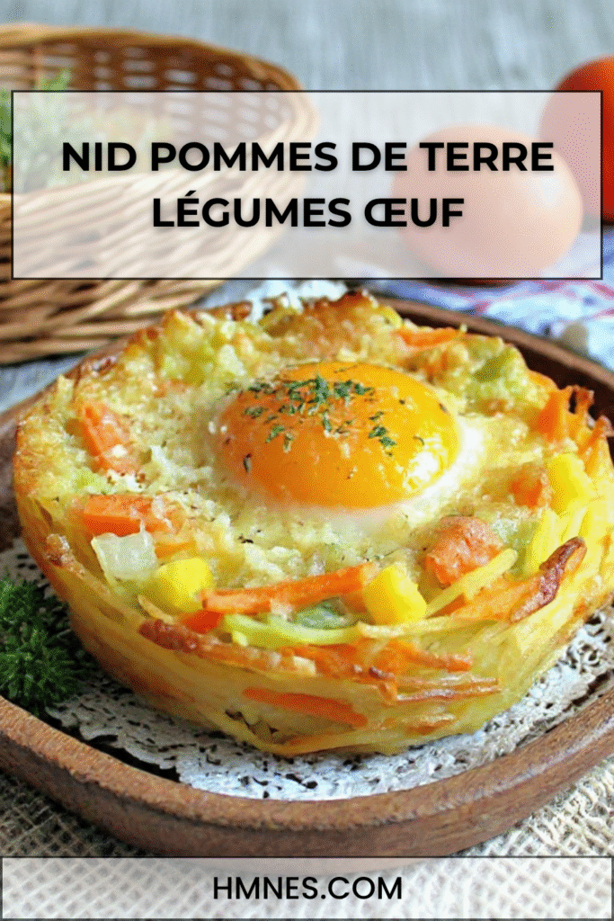 nid pommes de terre legumes oeuf au four croustillant fondant recette