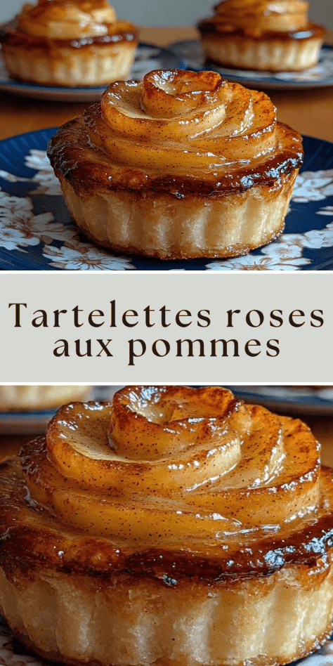 Tartelettes roses aux pomme sans sucre pate amande healthy dessert