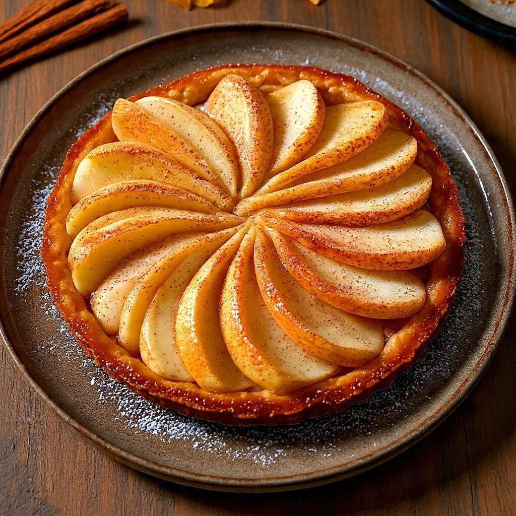 tarte fine poires cannelle croustillante maison