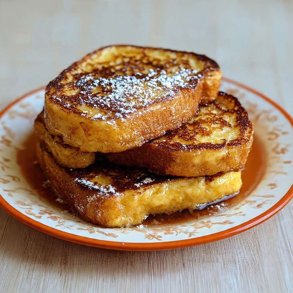 pain perdu maison moelleux dore sirop erable