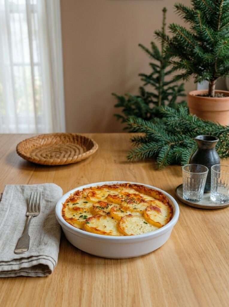 gratin pommes de terre ail fromage gratine fondant maison