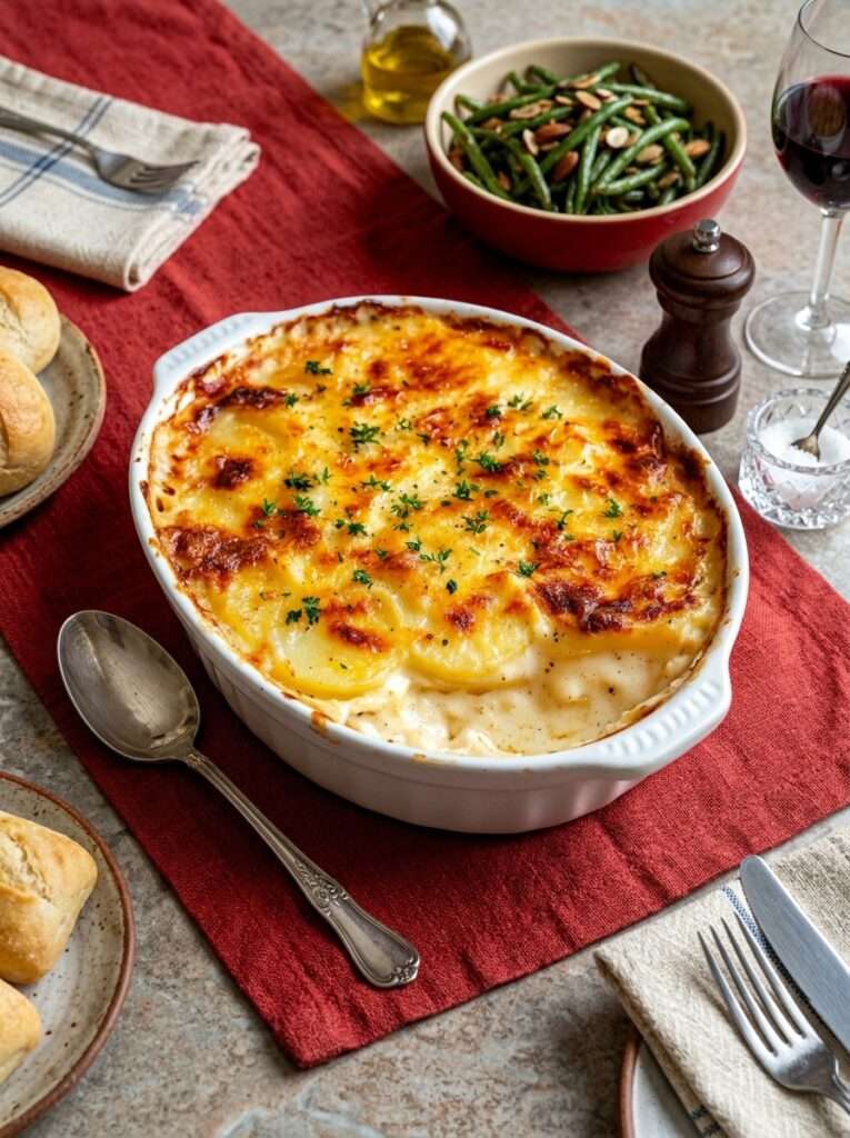 gratin dauphinois fondant creme muscade pommes de terre