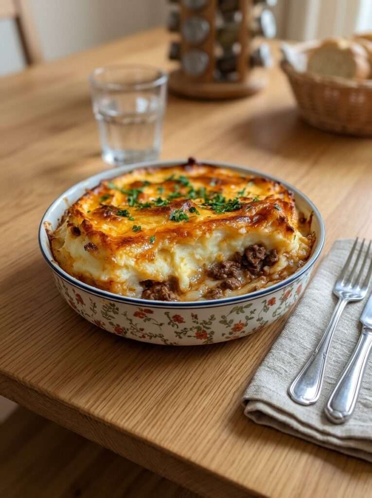 hachis parmentier classique puree viande gratinee fondant