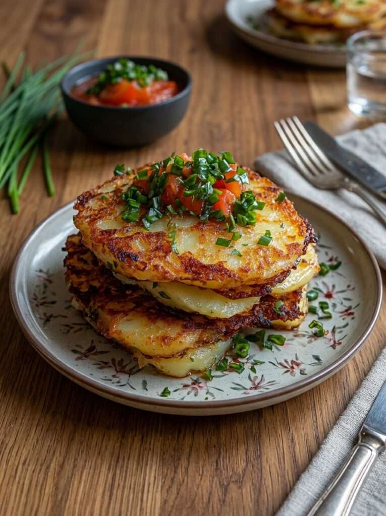 galettes pommes de terre croustillantes rosti maison dorees