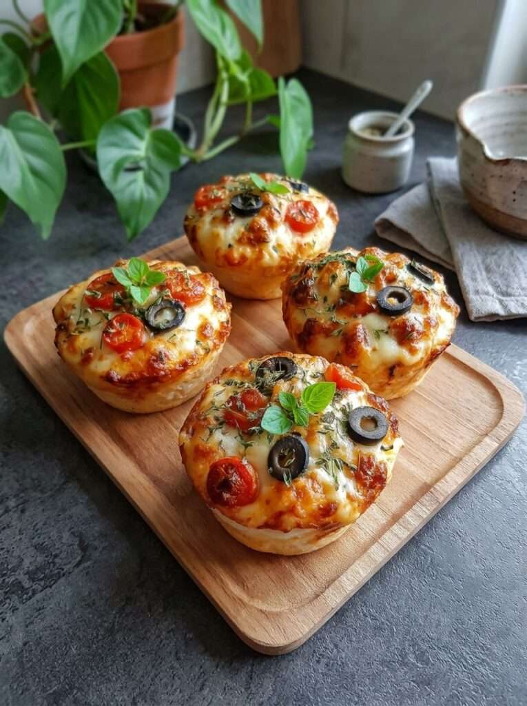 mini pizzas maison mozzarella olives tomates cerises