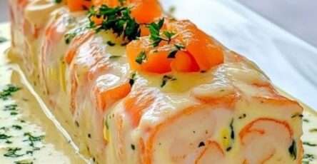 terrine de fruits de mer citronnée saumon saint jacques crevettes