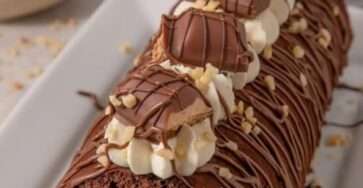 Roulé suisse Nutella avec génoise cacaotée et garniture fondante