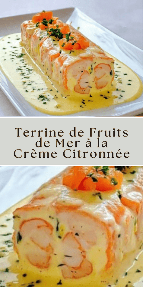 terrine de fruits de mer citronnée saumon saint jacques crevettes