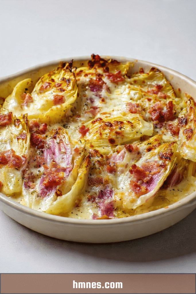 Tartiflette légère aux endives gratinée avec reblochon fondant