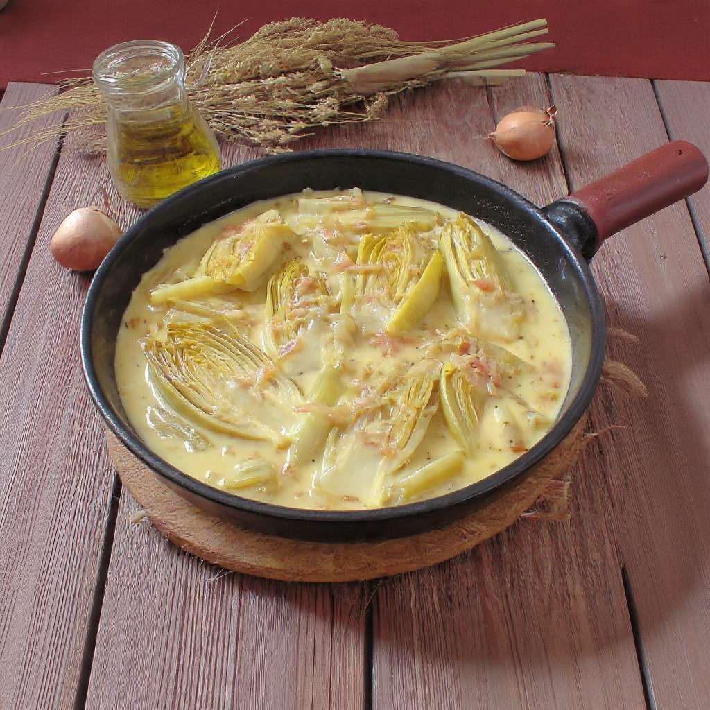 Fondue d’endives à l’ancienne crémeuse et fondante servie bien chaude