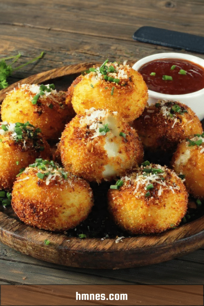 Arancini italiens au fromage croustillants et cœur fondant