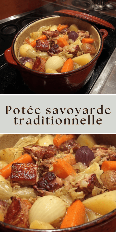 Potée savoyarde traditionnelle aux viandes fumées et légumes mijotés