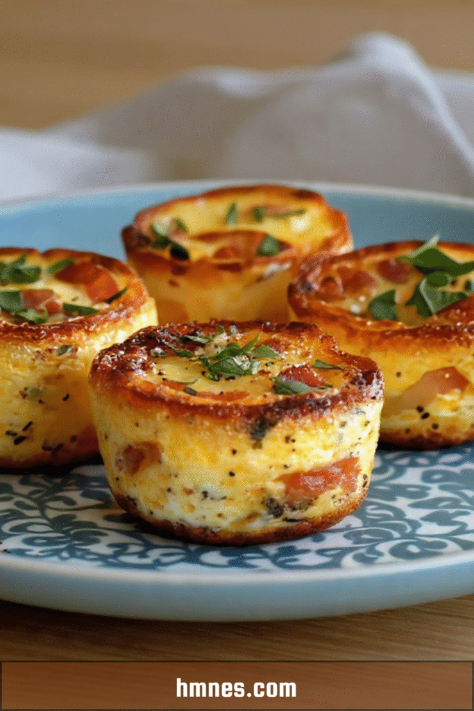 Mini quiches aux légumes et fromage format muffins