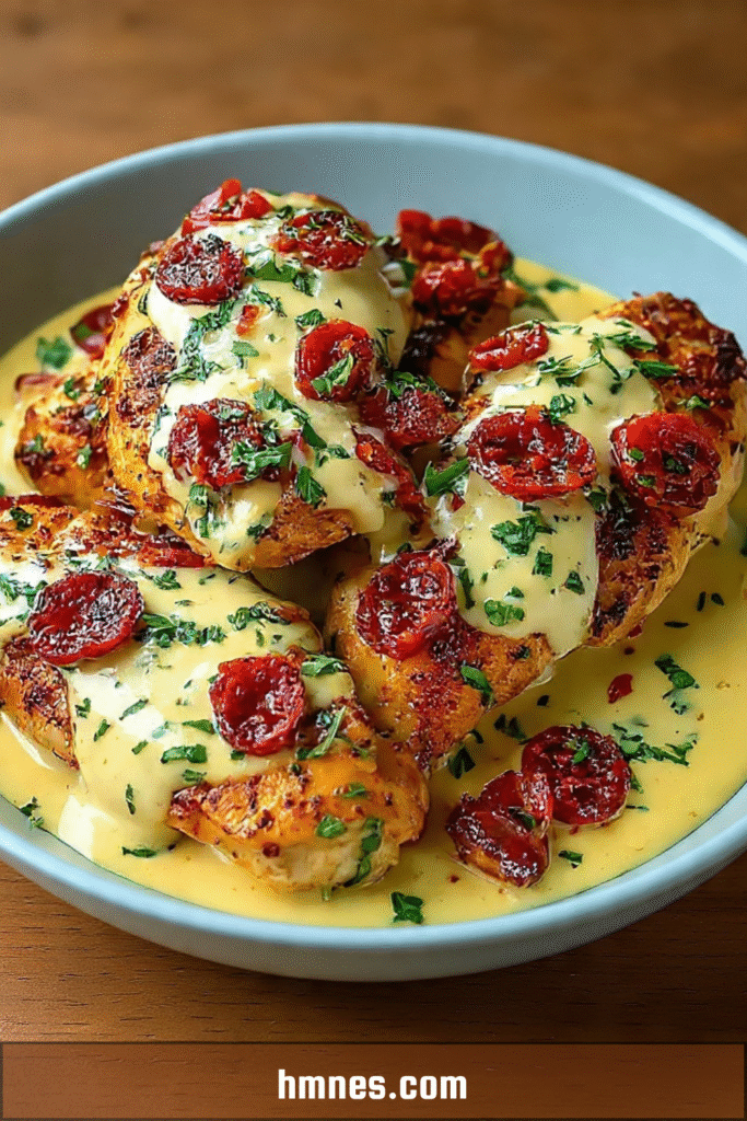 Aiguillettes de poulet sauce crémeuse au chorizo