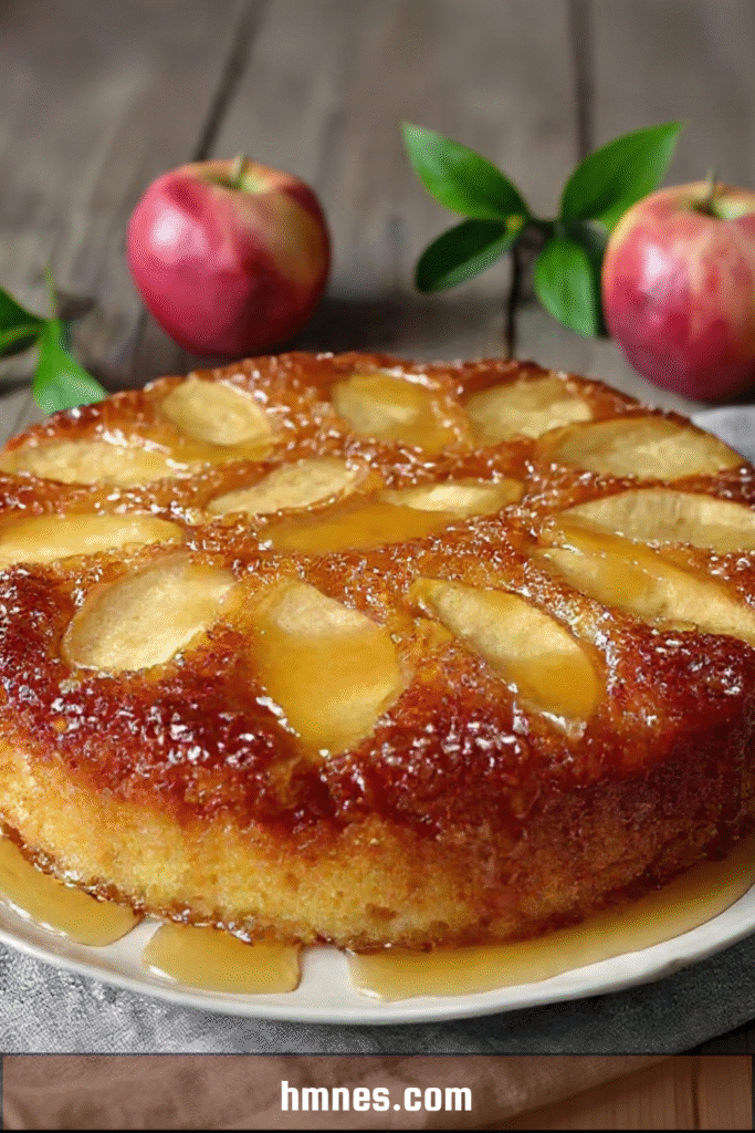 Gâteau aux pommes moelleux et doré maison