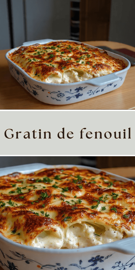 gratin de fenouil creme légère fromage gratiné