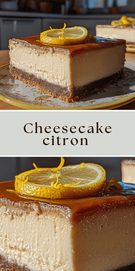 cheesecake citron sans sucre crémeux dessert léger