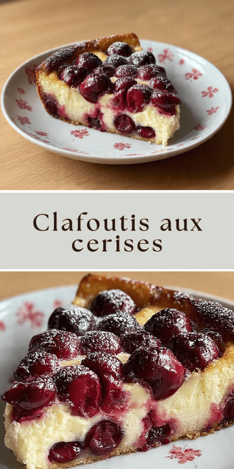 Clafoutis aux cerises moelleux et doré
