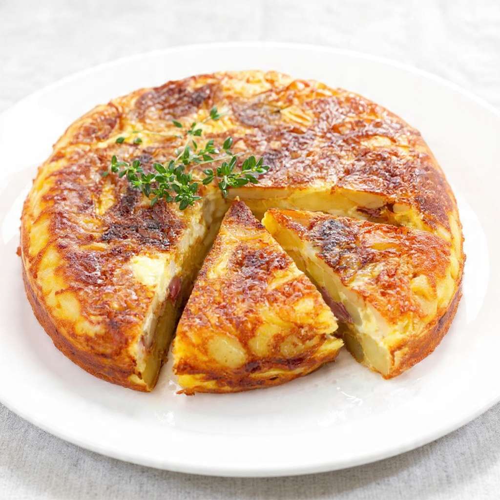 Tortilla épaisse pommes de terre miso blanc sésame