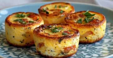 Mini-quiches aux légumes et fromage format muffins