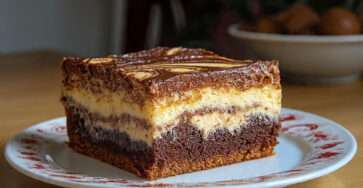 Gâteau yaourt marbré chocolat fondant maison