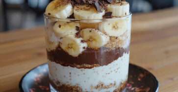 verrine skyr banane chocolat croquant dessert rapide