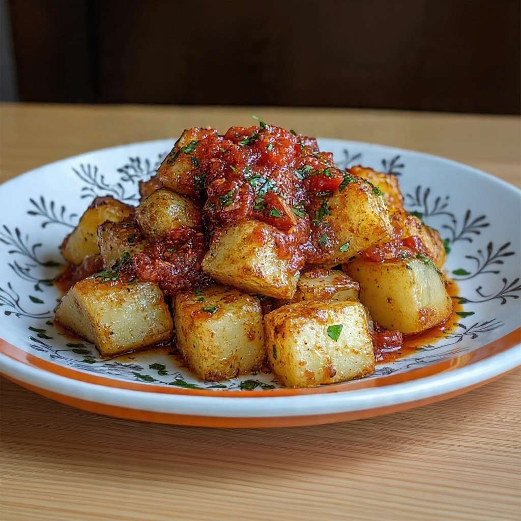 patatas bravas croustillantes sauce tomate épicée tapas