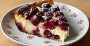 Clafoutis aux cerises moelleux et doré