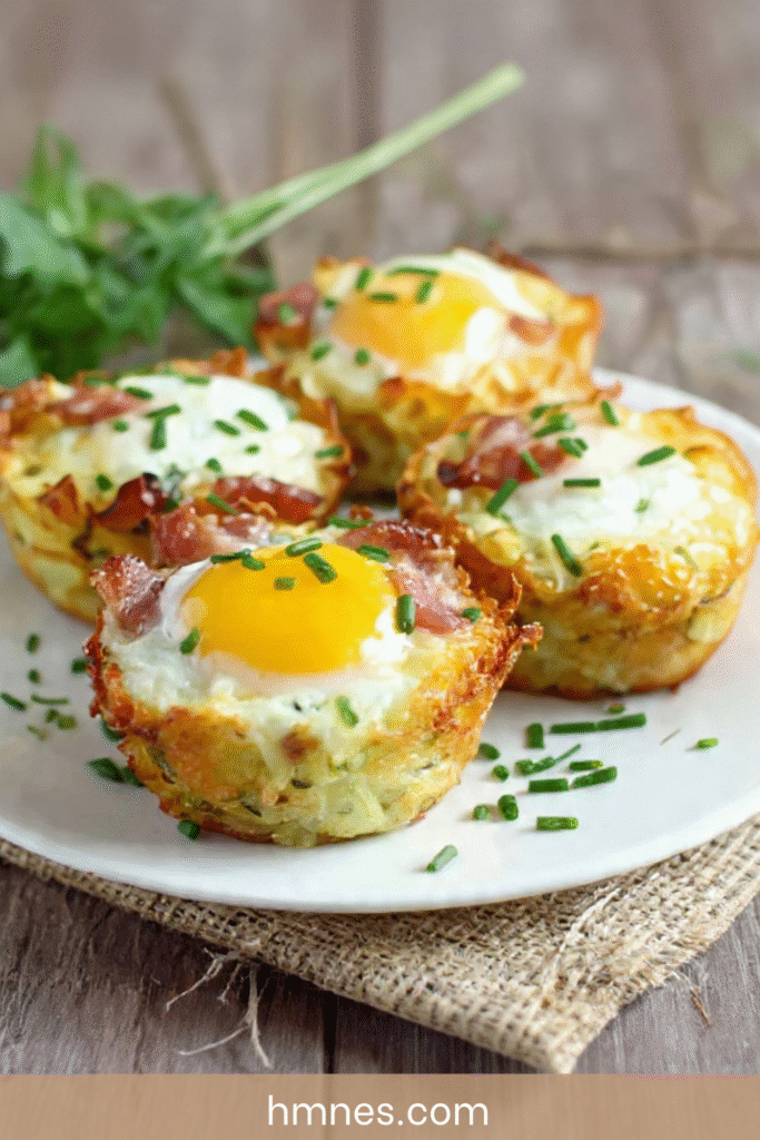 nids pommes terre oeufs lardons fromage croustillant four