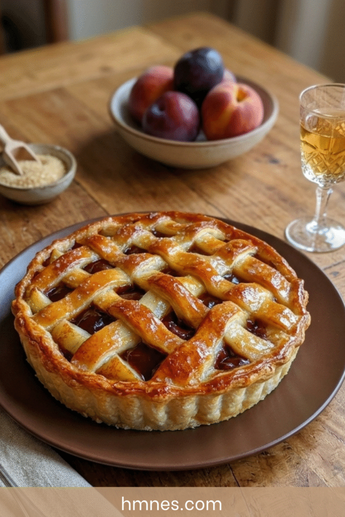 tarte feuilletée pommes caramel treillis dore croustillant maison