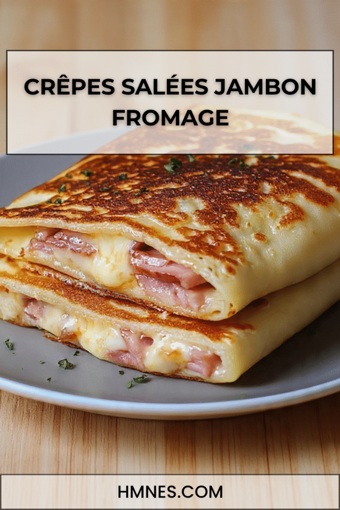 crêpes salées jambon fromage fondant maison garniture filante