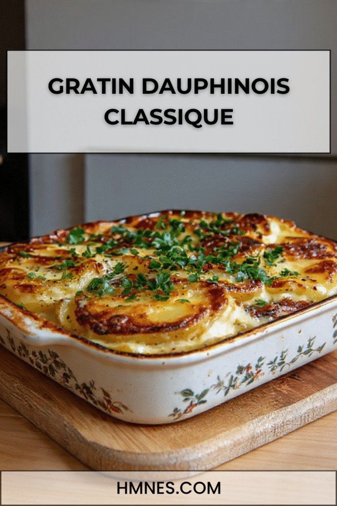 gratin dauphinois classique creme fondant pommes de terre dore