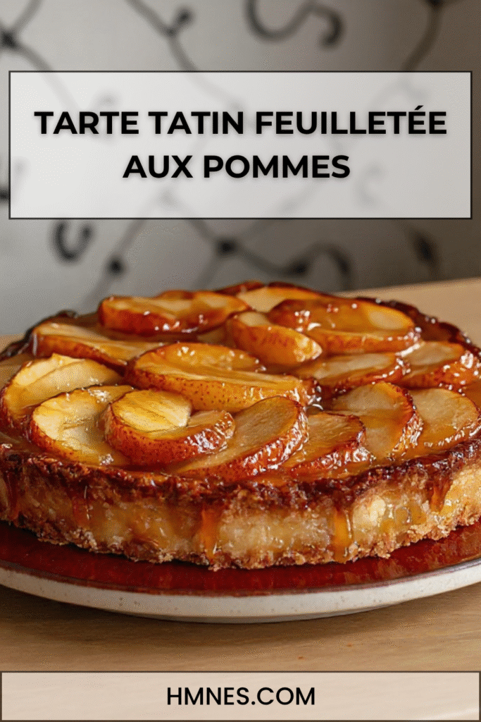 tarte tatin pommes caramel feuilletee doree croustillante maison