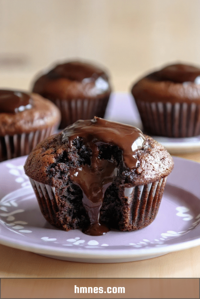 muffins chocolat coeur fondant moelleux coulant