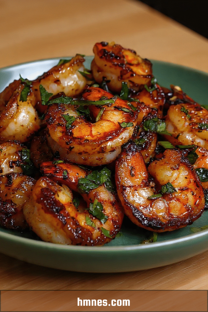 crevettes grillées épicées persil citron ail