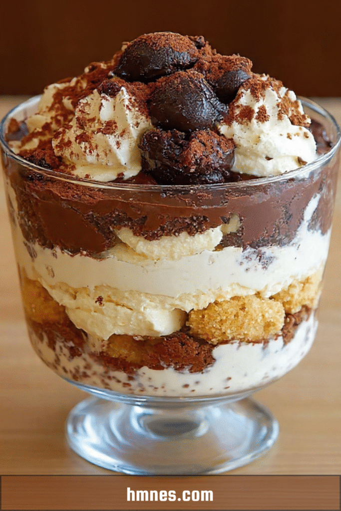 tiramisu chocolat verrine mascarpone ganache