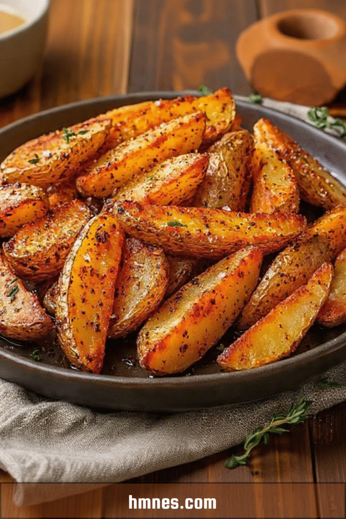 potatoes wedges paprika ail croustillantes four maison