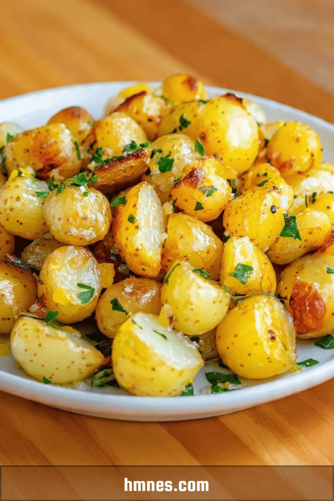 pommes de terre Grenailles rôties citron confit persil