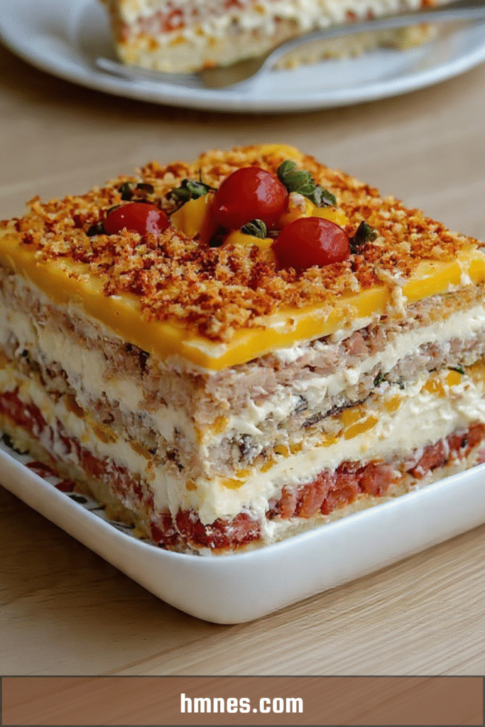 gâteau salé thon tomate mangue buffet anniversaire