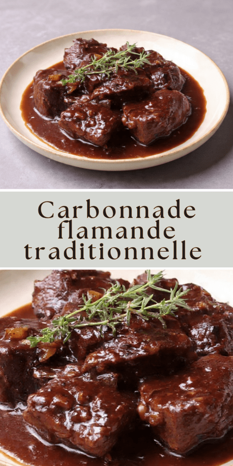 carbonnade flamande bière brune thym boeuf fondant
