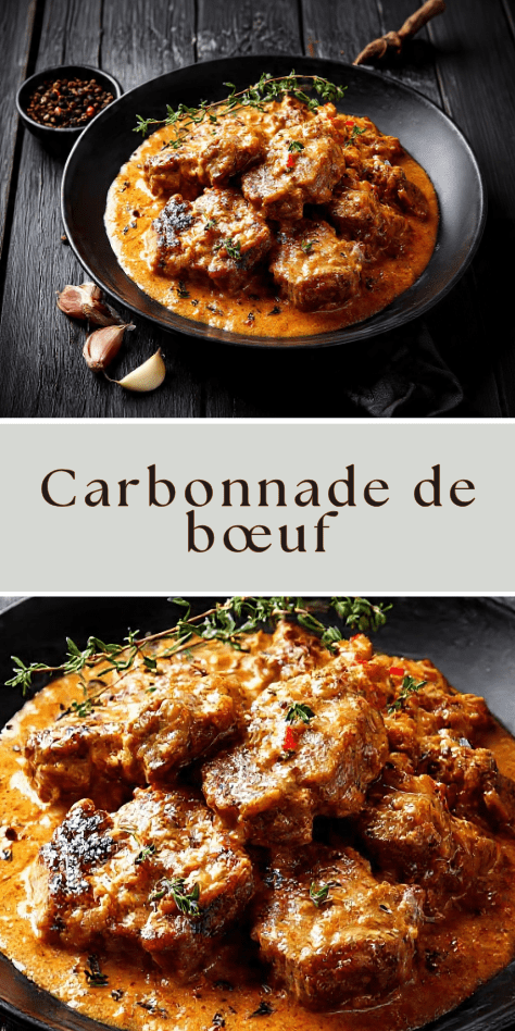 carbonnade boeuf bière brune ail thym fondante