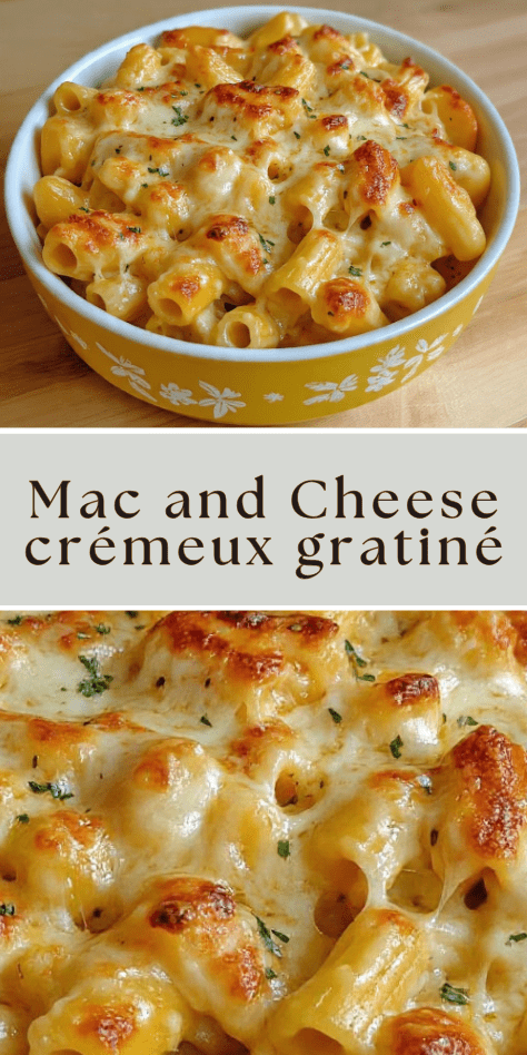 mac and cheese crémeux gratiné fromage fondant