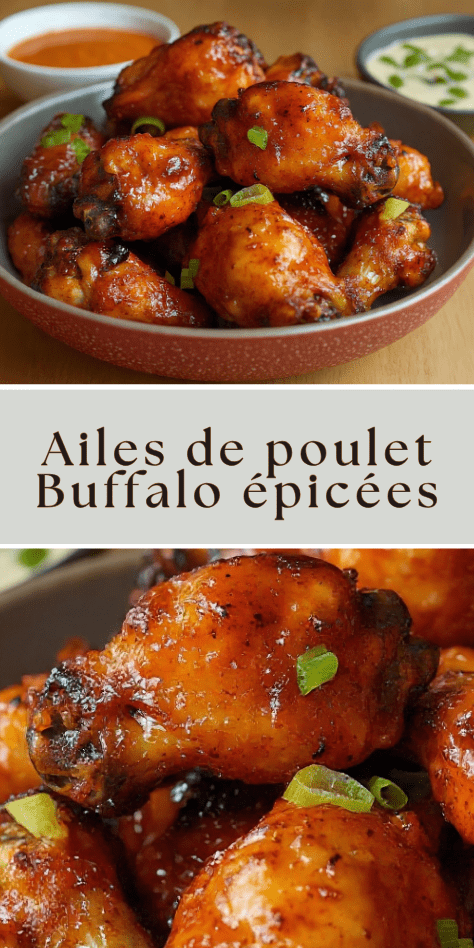 ailes poulet buffalo croustillantes sauce piquante
