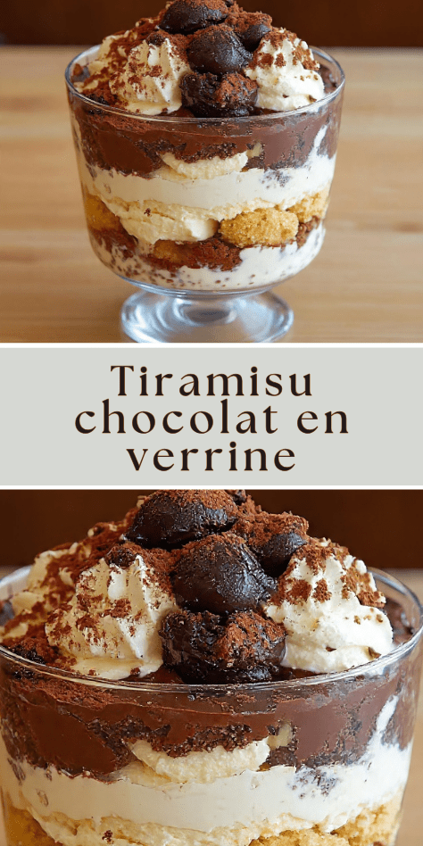 tiramisu chocolat verrine mascarpone ganache