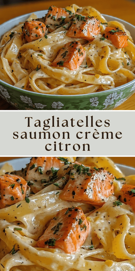 tagliatelles saumon creme citron persil plat gourmand