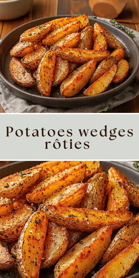 potatoes wedges paprika ail croustillantes four maison