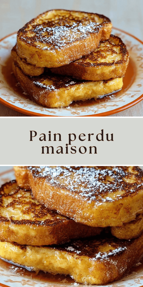 pain perdu maison moelleux dore sirop erable