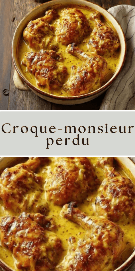poulet mijoté moutarde ancienne sauce cremeuse oignons fondant